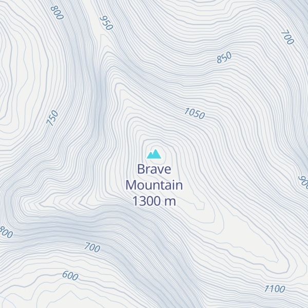 Map of Brave Mountain