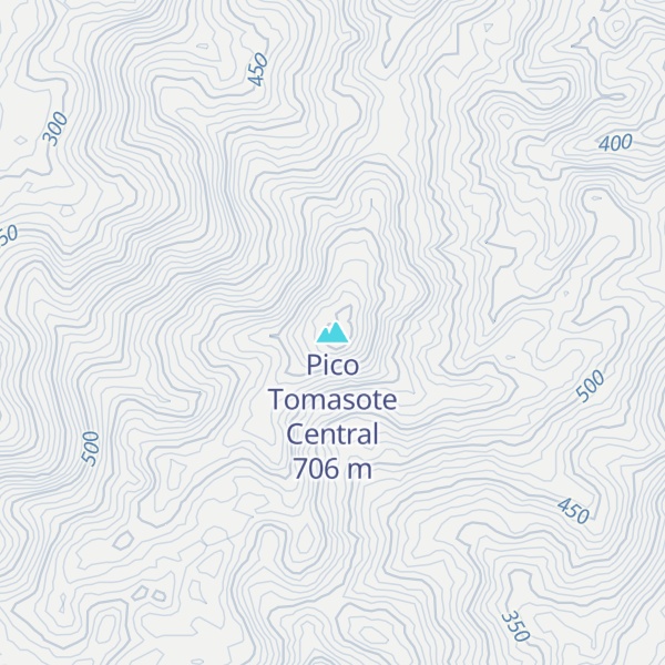 Map of Pico Tomasote Central