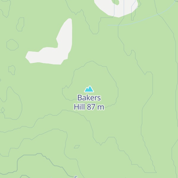 Map of Bakers Hill