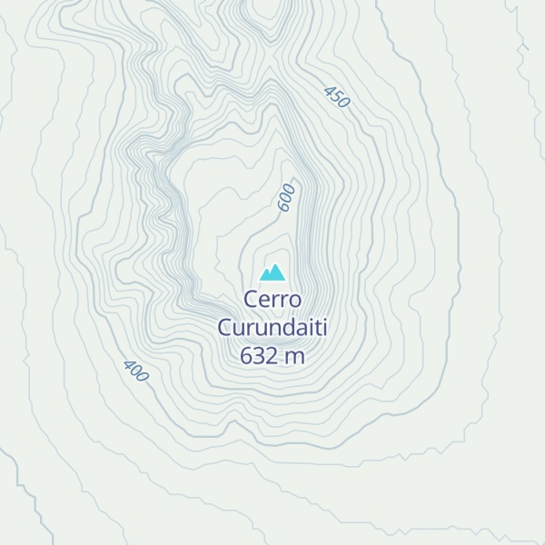 Map of Cerro Curundaiti