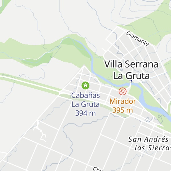 Map of Cabañas La Gruta