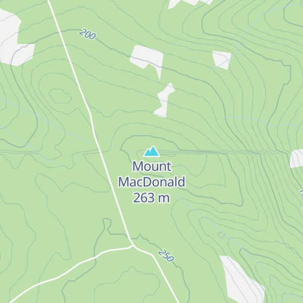 Map of Mount MacDonald