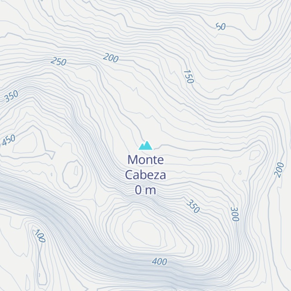 Map of Monte Cabeza
