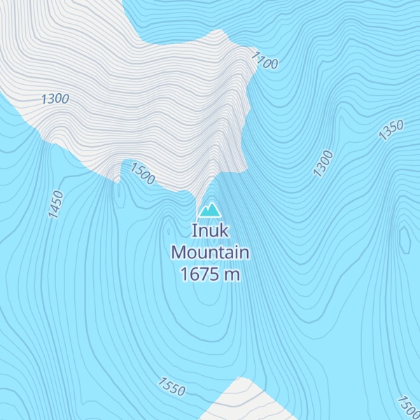 Map of Inuk Mountain