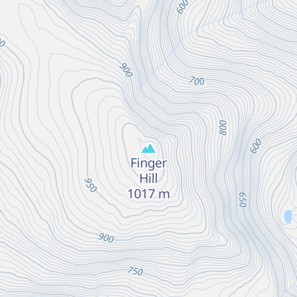 Map of Finger Hill