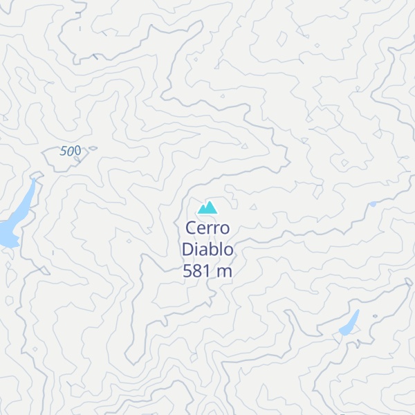 Map of Cerro Diablo
