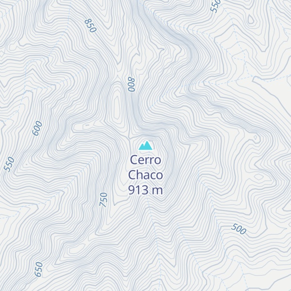 Map of Cerro Chaco