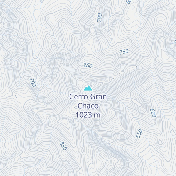 Map of Cerro Gran Chaco