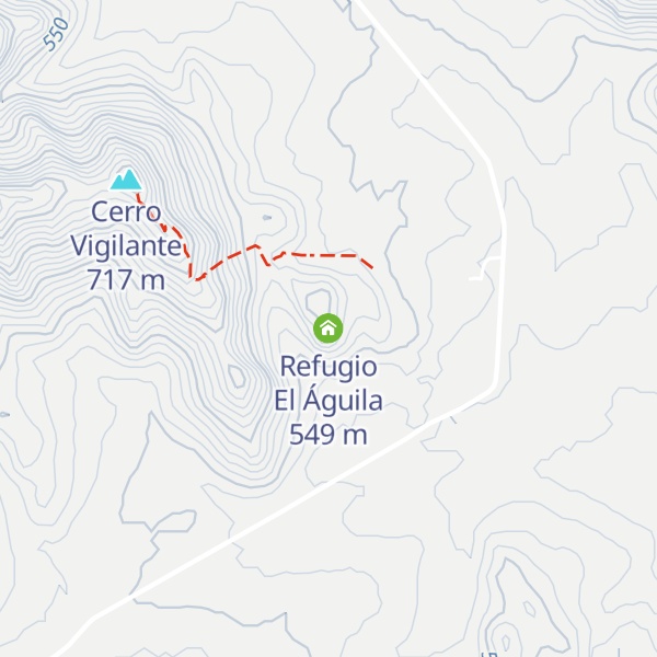 Map of Refugio El Águila