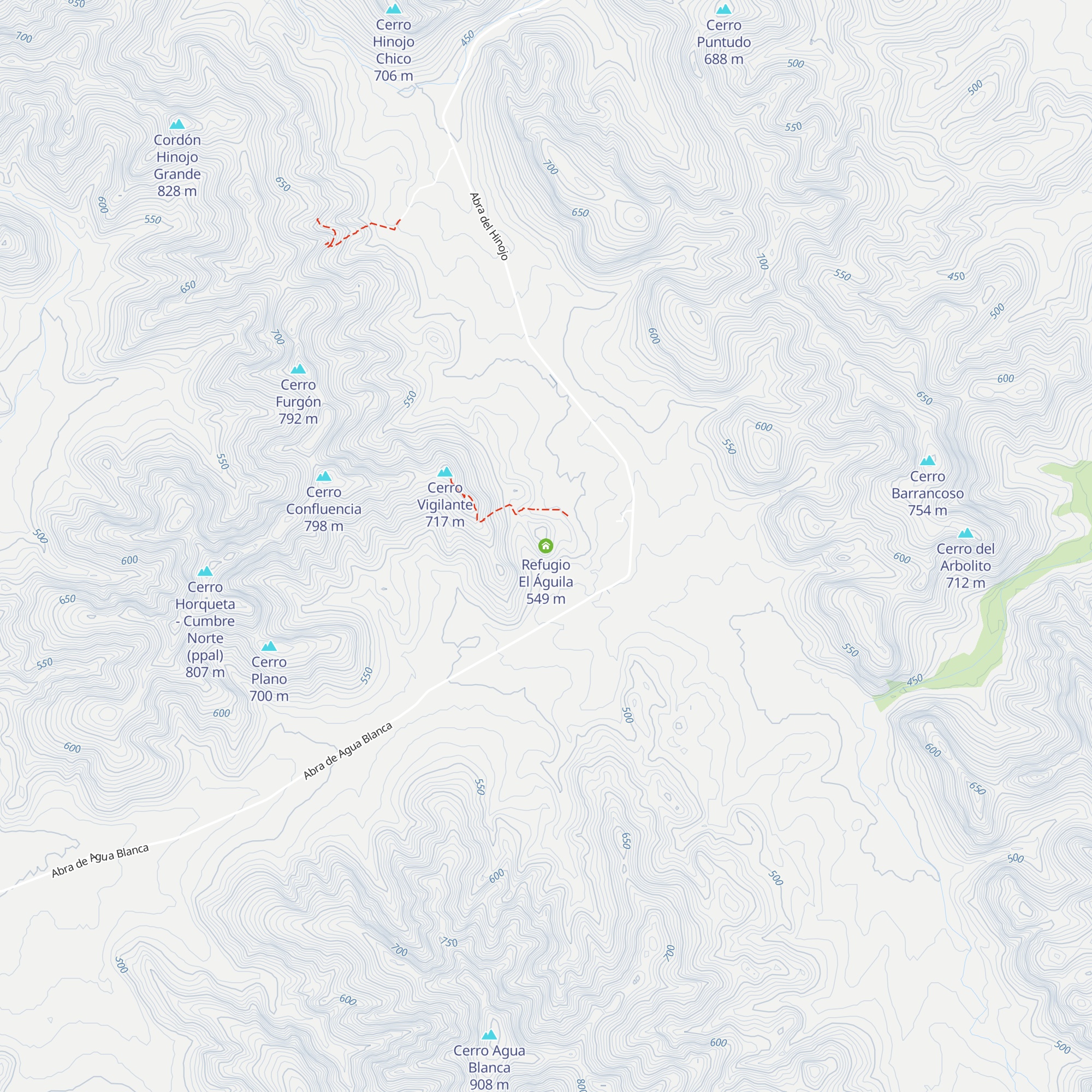 Refugio El Águila map