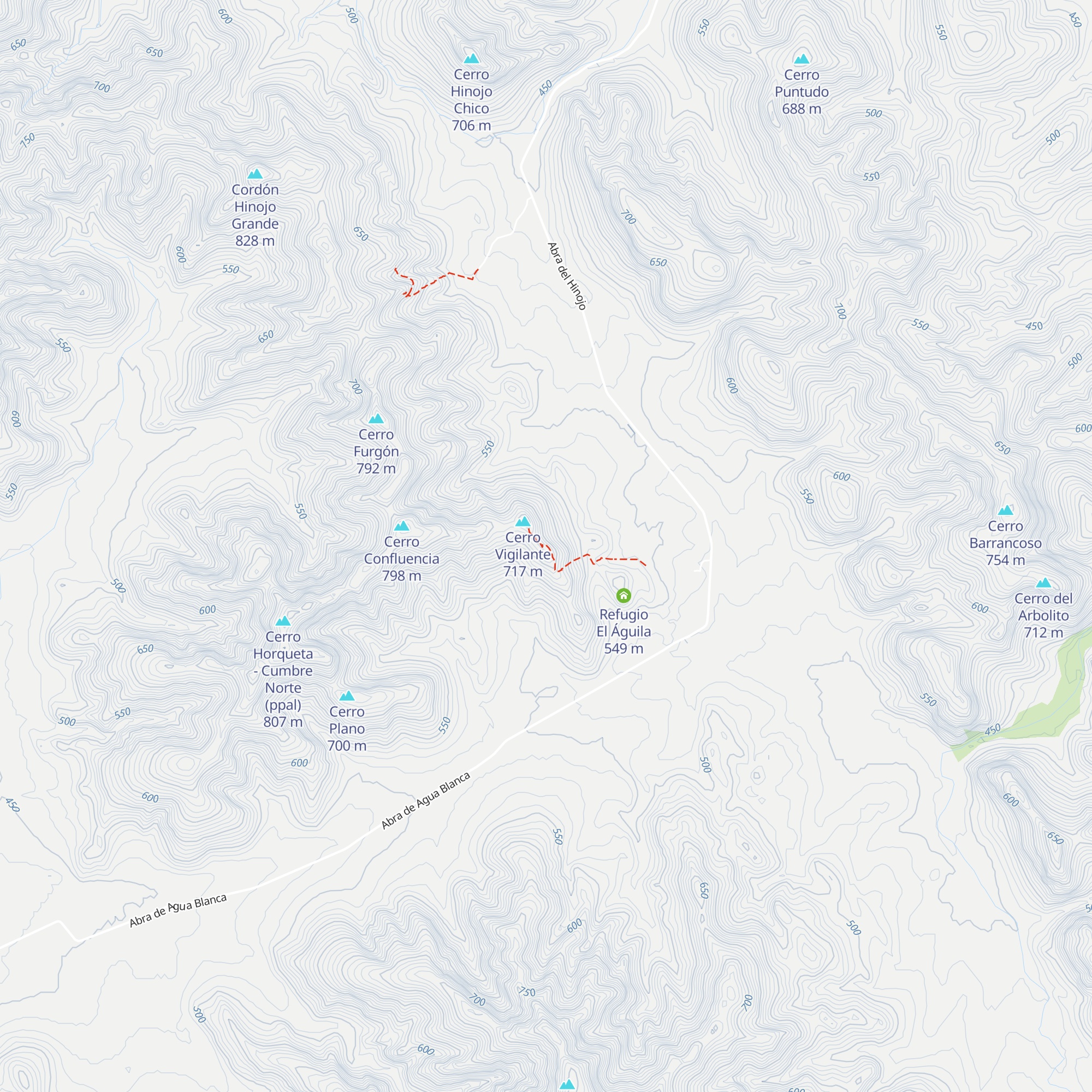 Refugio Huellas de Amistad map