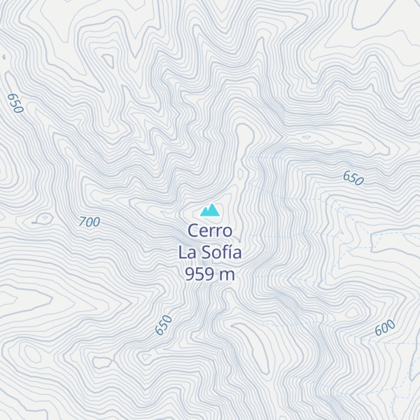 Map of Cerro La Sofía