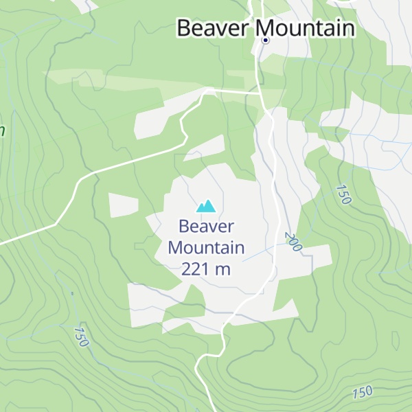 Map of Beaver Mountain