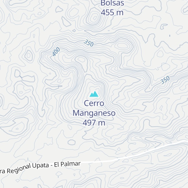 Map of Cerro Manganeso