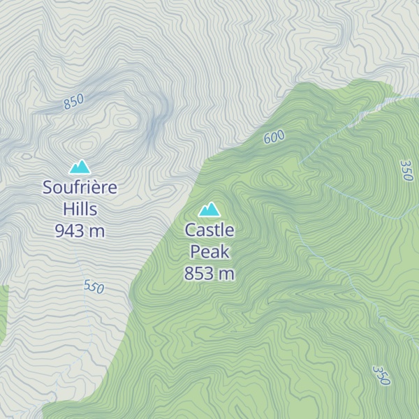 Map of Castle Peak