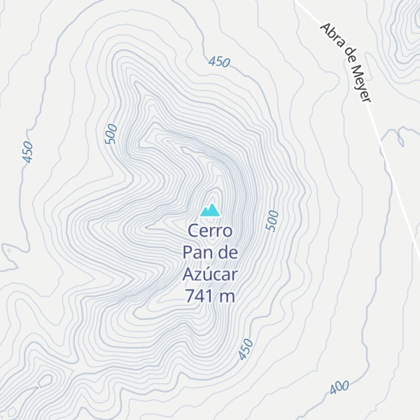 Map of Cerro Pan de Azúcar