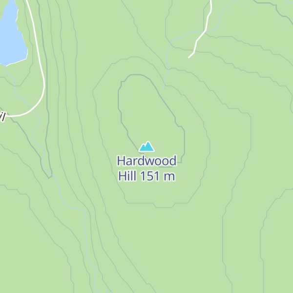 Map of Hardwood Hill