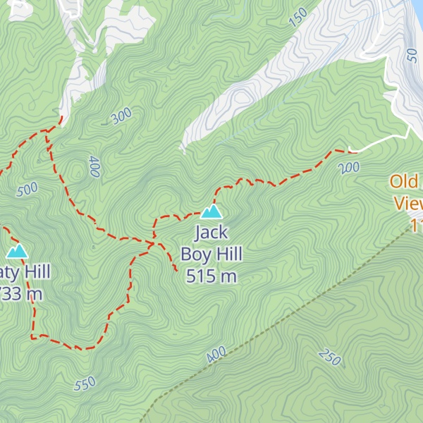 Map of Jack Boy Hill