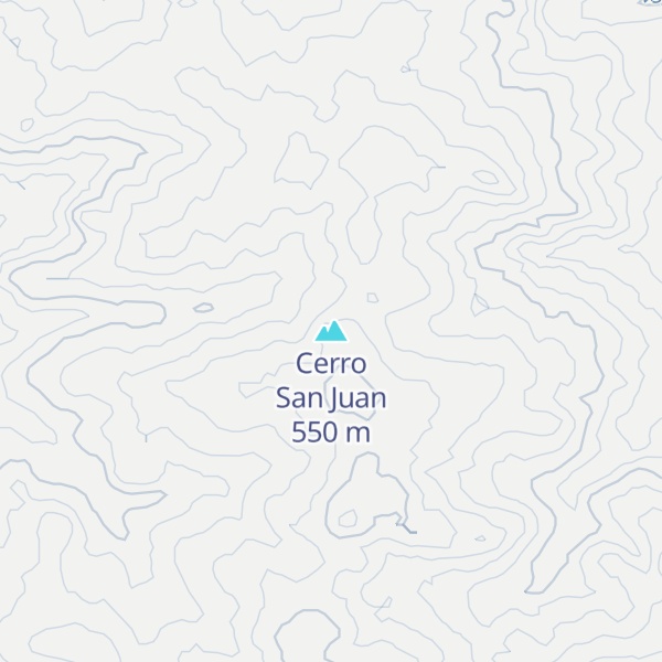 Map of Cerro San Juan