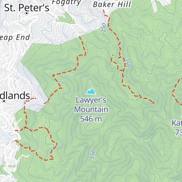Map of Lawyer's Mountain