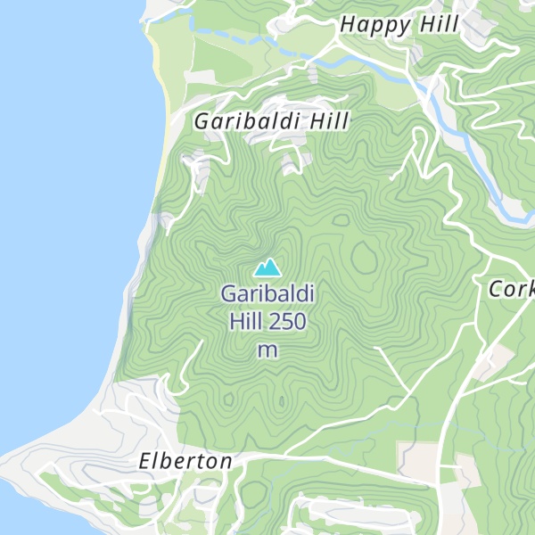 Map of Garibaldi Hill
