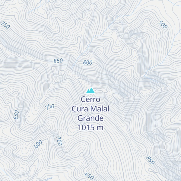 Map of Cerro Cura Malal Grande