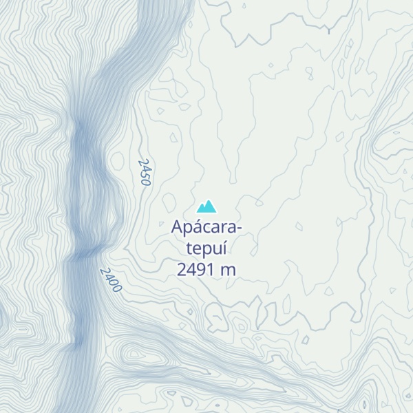 Map of Apácara-tepuí
