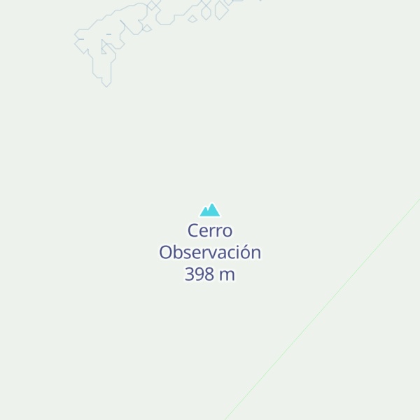 Map of Cerro Observación