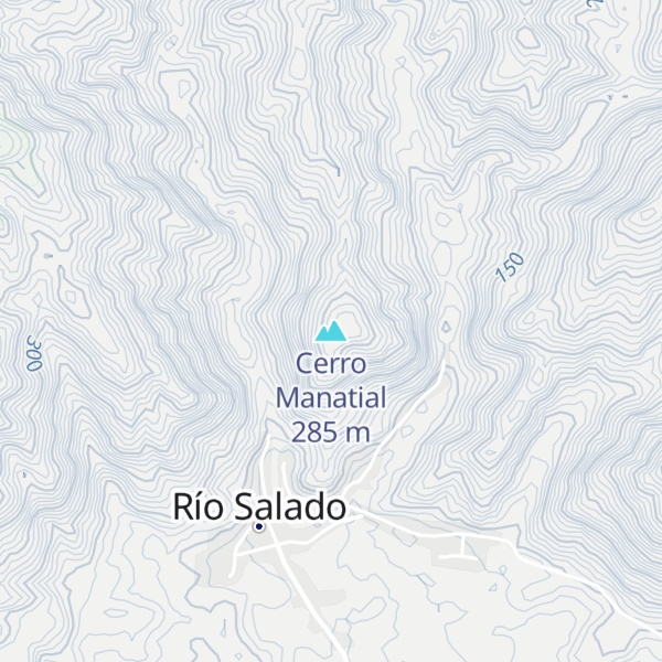 Map of Cerro Manatial