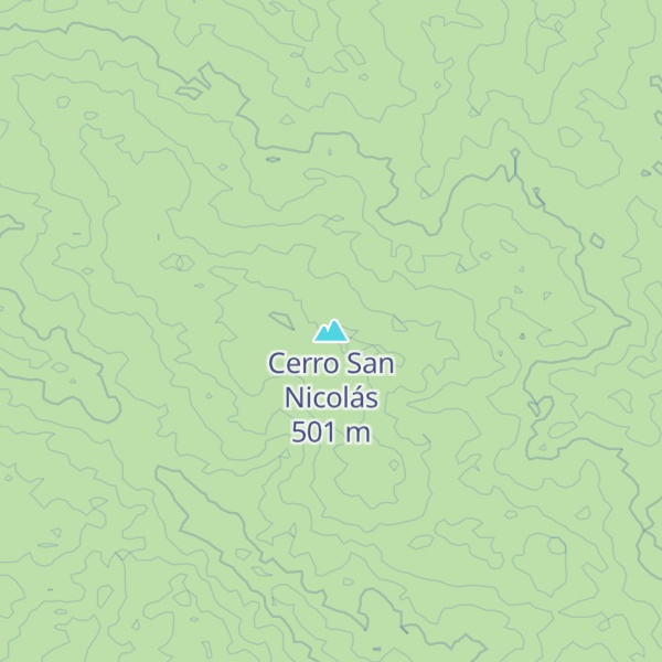 Map of Cerro San Nicolás