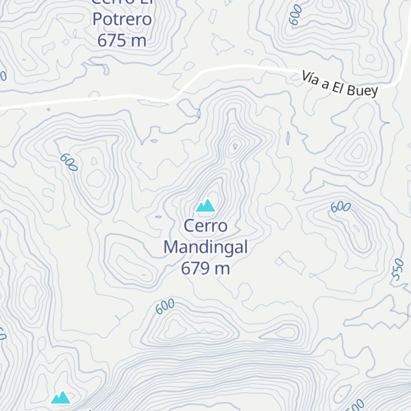 Map of Cerro Mandingal