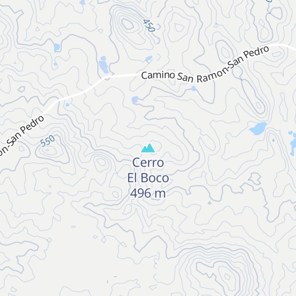 Map of Cerro El Boco