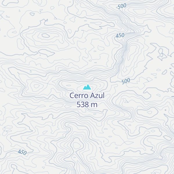 Map of Cerro Azul