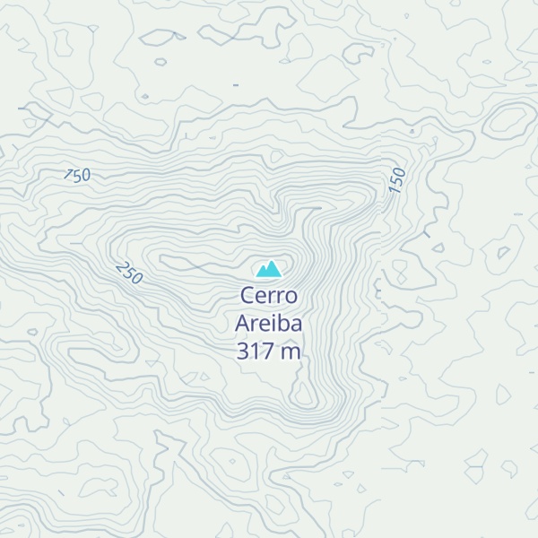 Map of Cerro Areiba