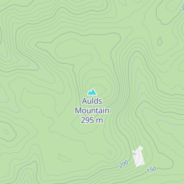 Map of Aulds Mountain