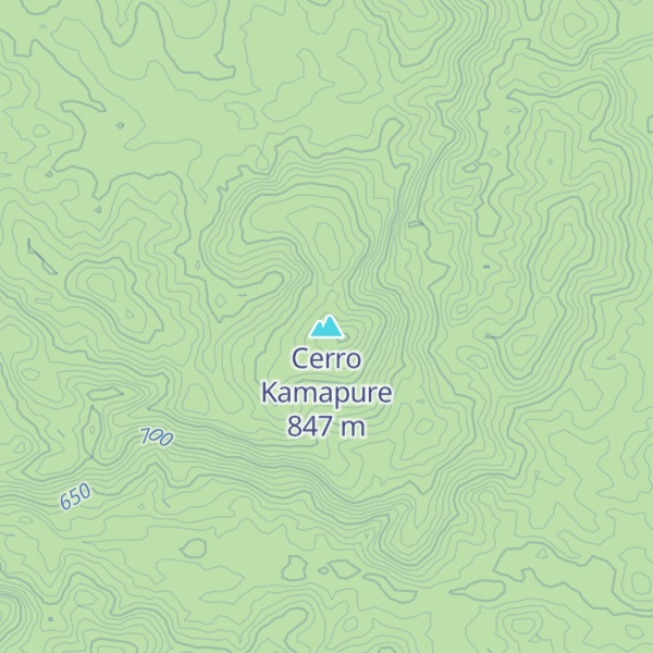 Map of Cerro Kamapure