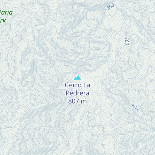 Map of Cerro La Pedrera