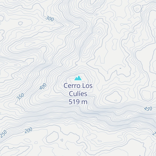 Map of Cerro Los Culíes