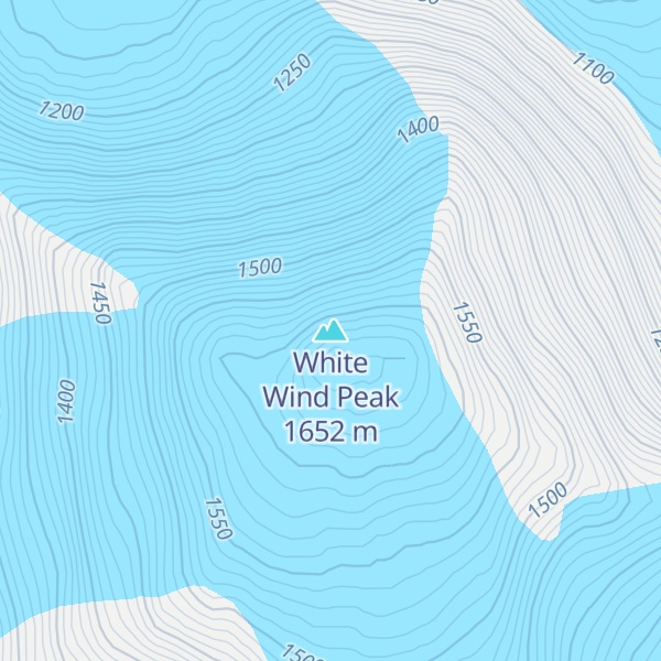 Map of White Wind Peak