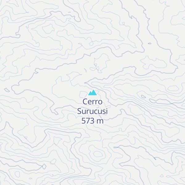 Map of Cerro Surucusi