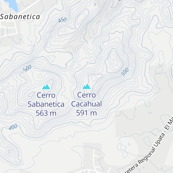 Map of Cerro Cacahual