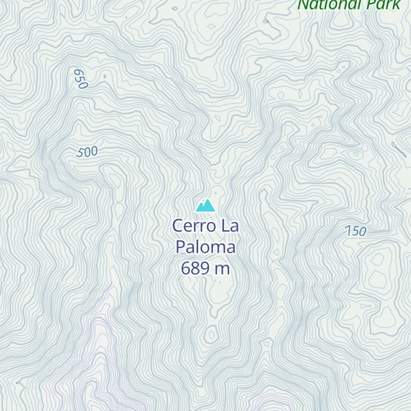 Map of Cerro La Paloma