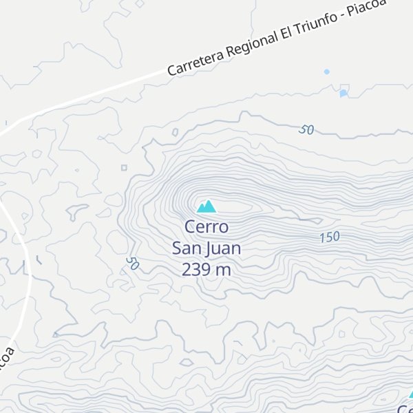 Map of Cerro San Juan