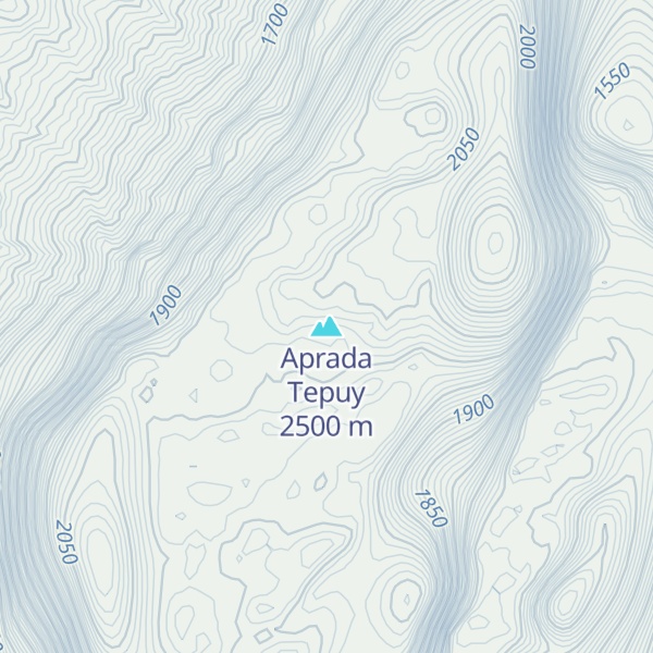 Map of Aprada Tepuy