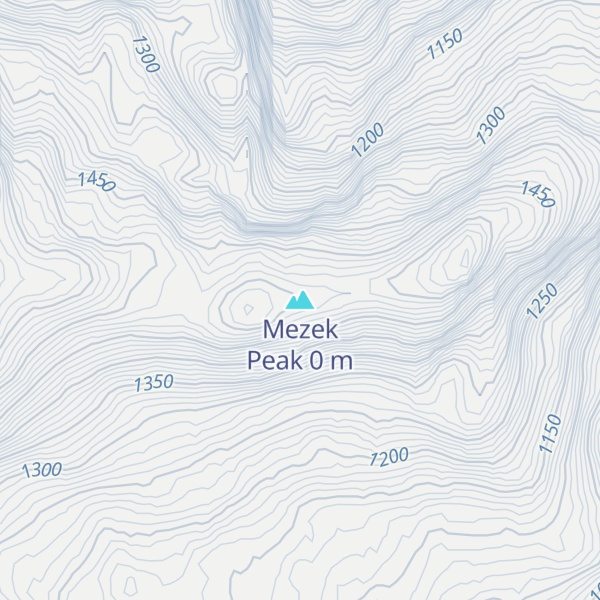 Map of Mezek Peak