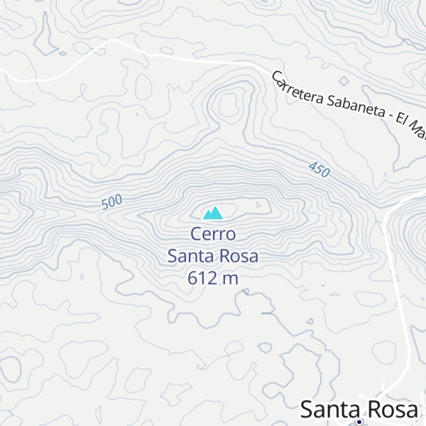 Map of Cerro Santa Rosa