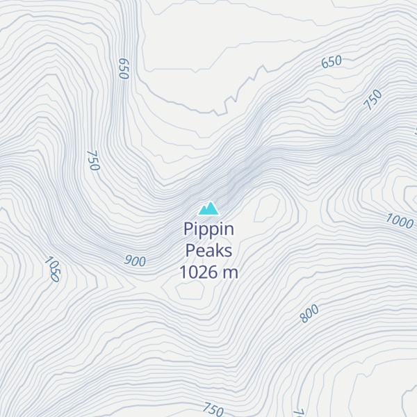Map of Pippin Peaks