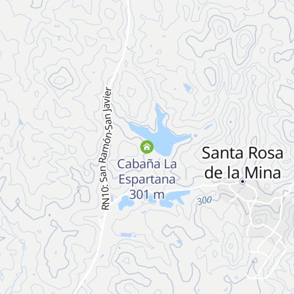 Map of Cabaña La Espartana