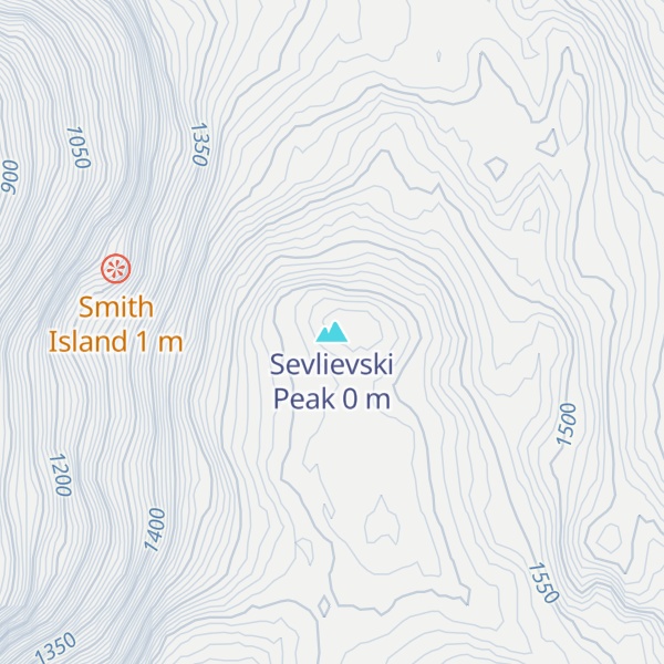 Map of Sevlievski Peak