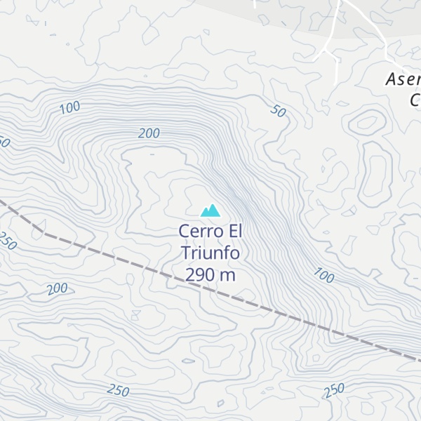Map of Cerro El Triunfo